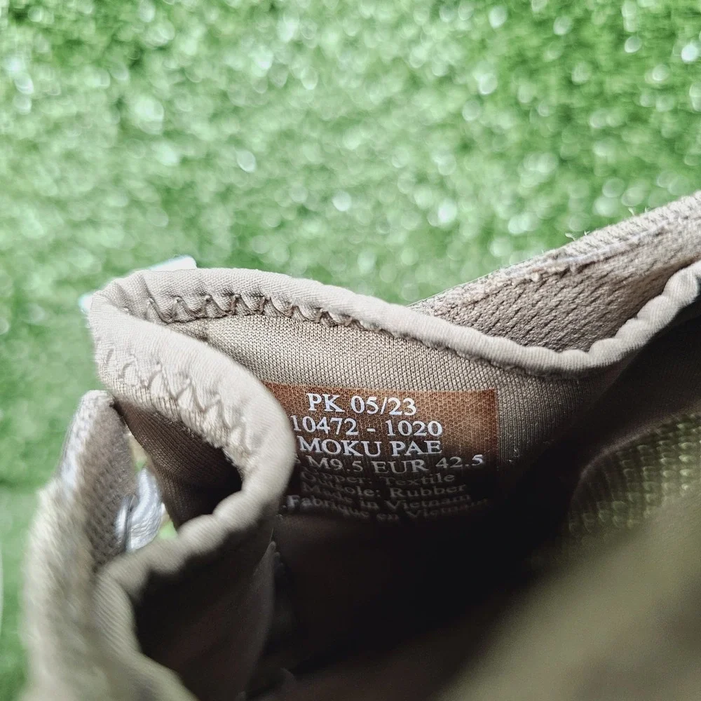 Olukai Moku Pae Khaki Clay Mesh Slip On Comfort Boat Shoes Mens Size 9.5